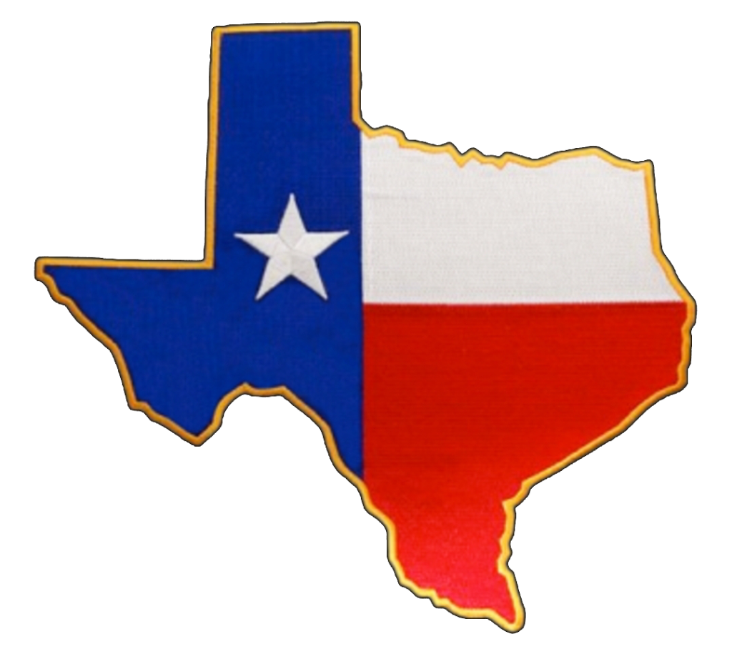 Texas Flag Helmet Map