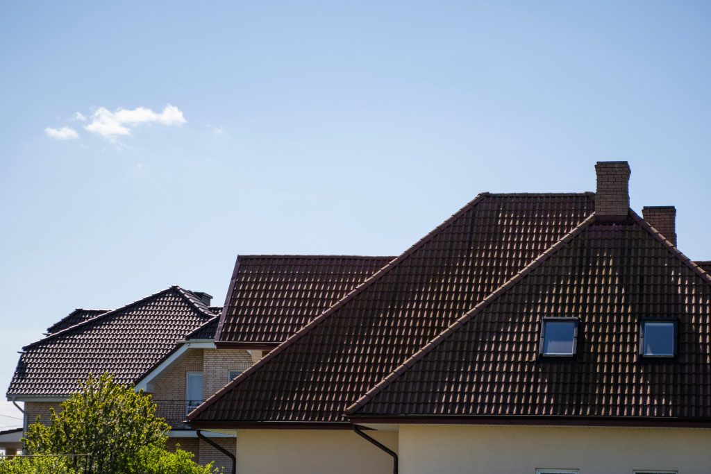 home with new tile roof