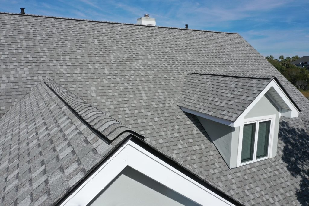 new roof gray shingles