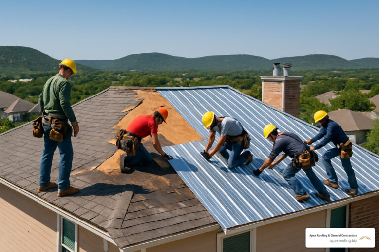 replacing asphalt shingles with metal roof