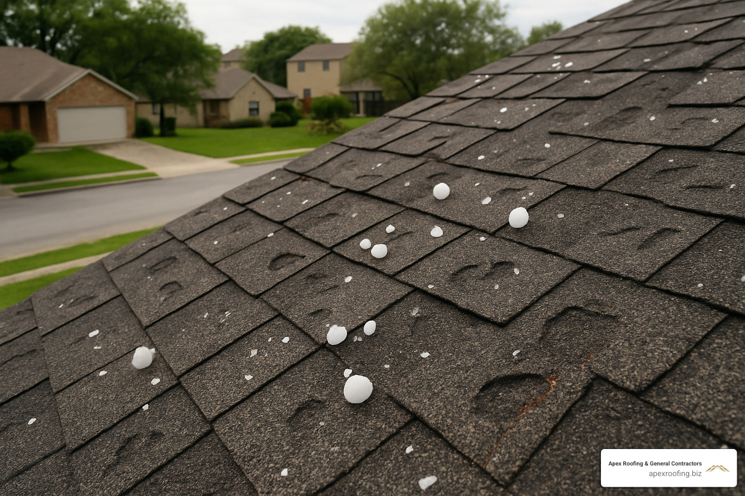 roof hail damage Leon Valley