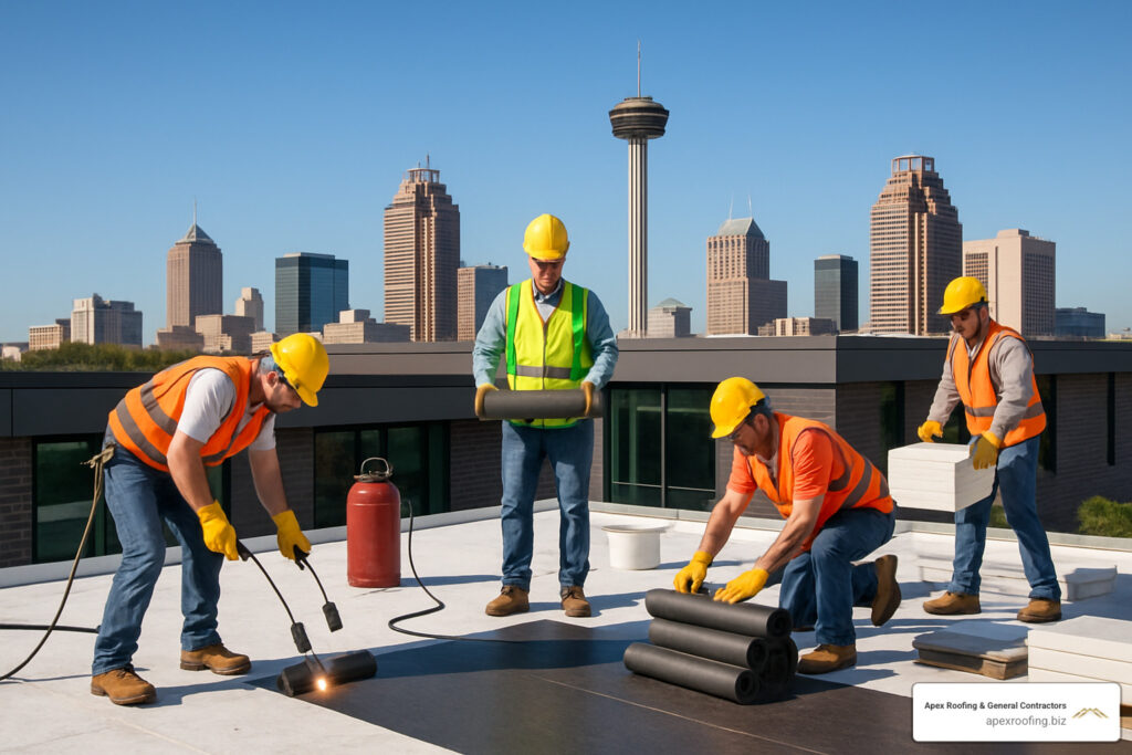 Commercial roof replacement San Antonio