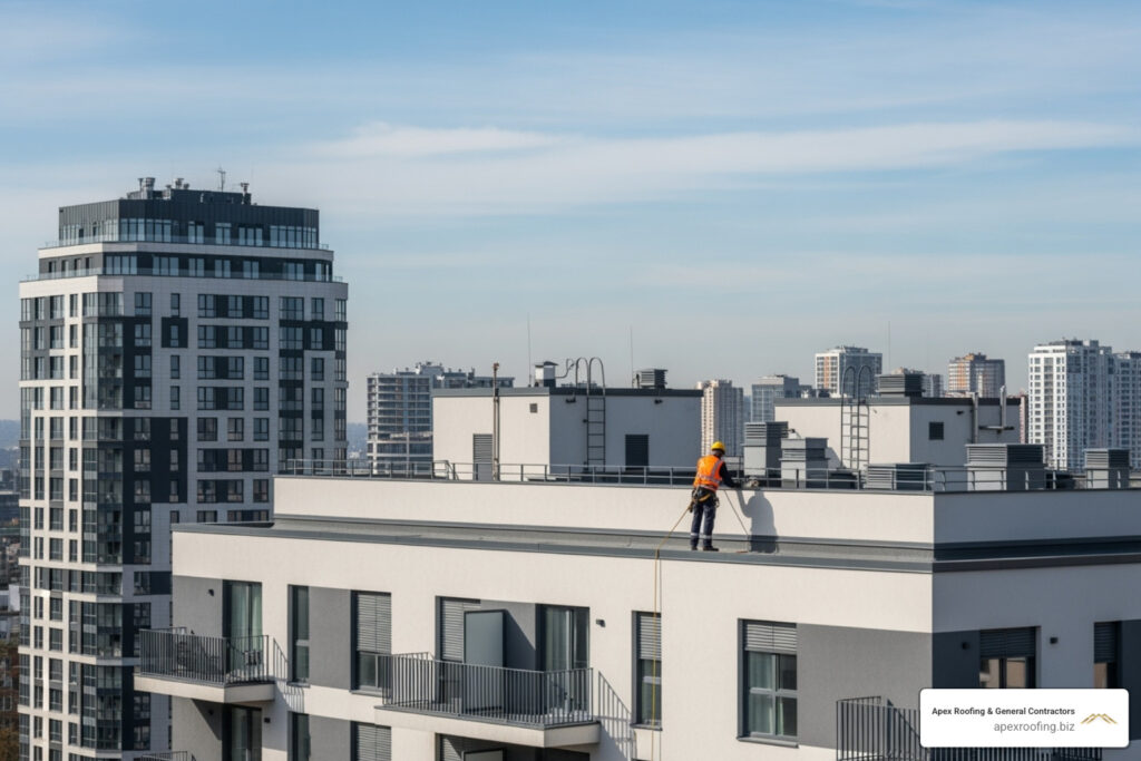Apartment roof maintenance