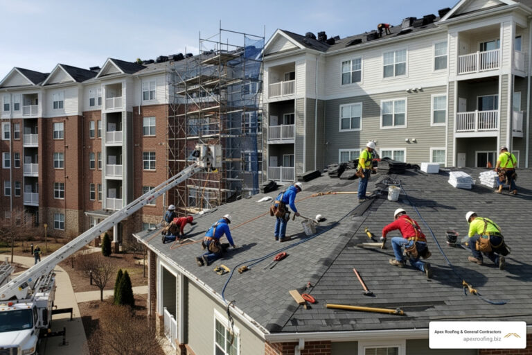 Multi-family roof repair