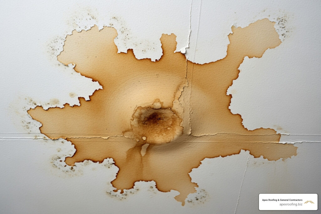 Roof leak repair estimate
