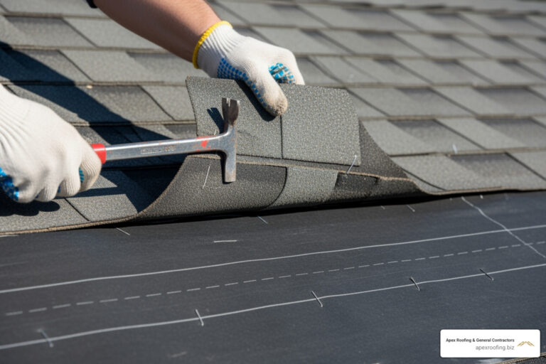 how to repair a hole in a shingle roof