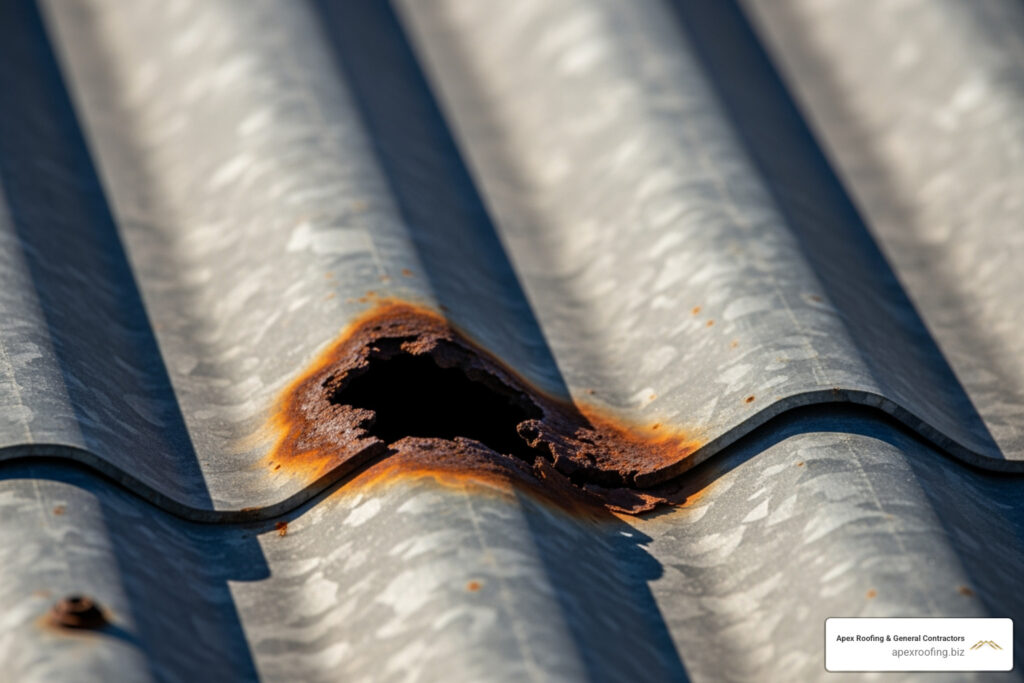 patch hole in metal roof
