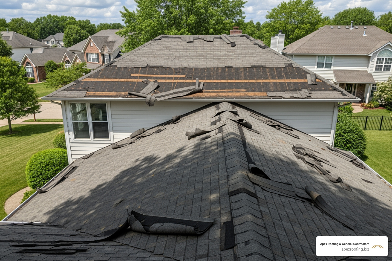damaged roofs
