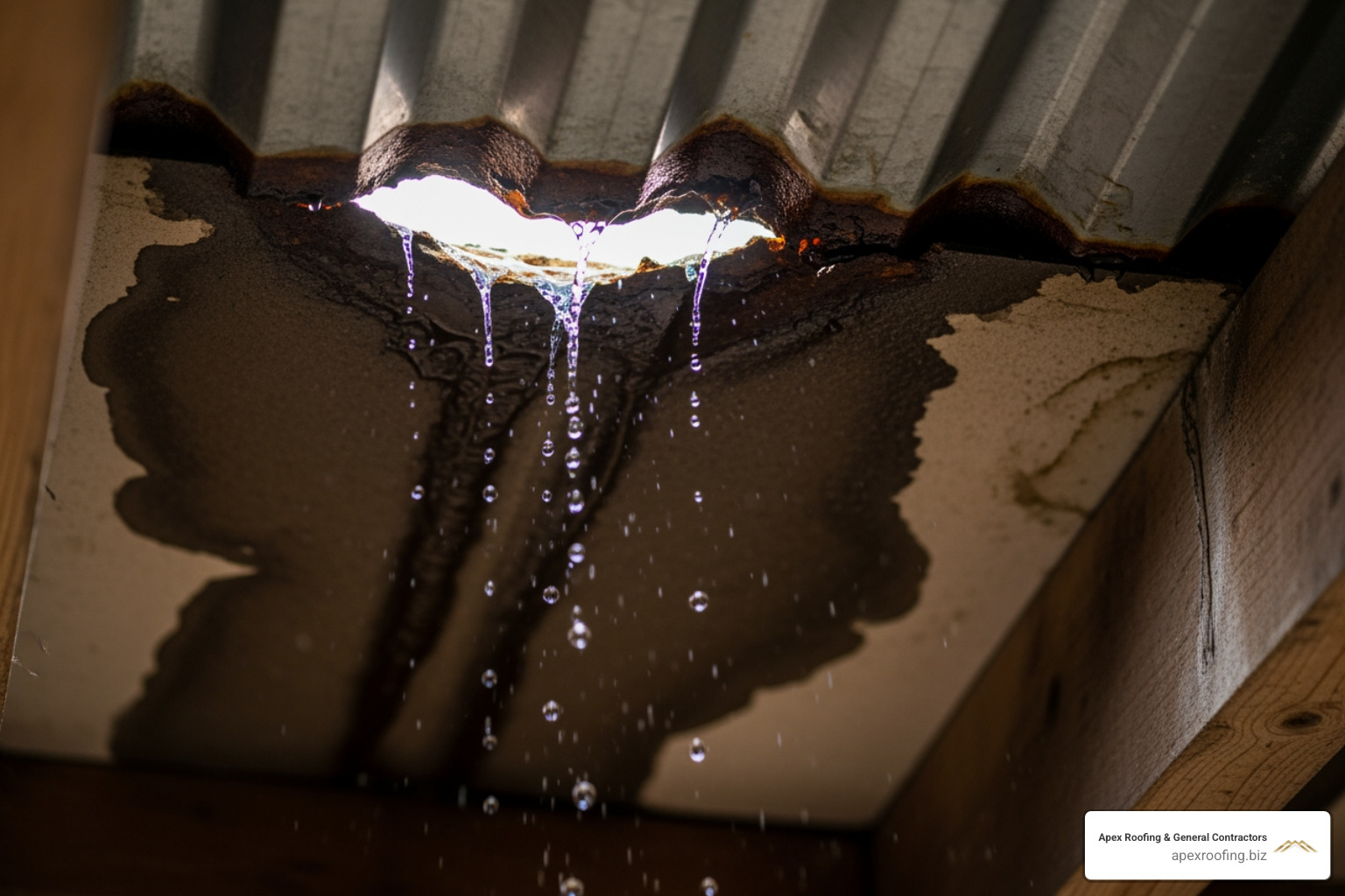 how to repair metal roof leaks