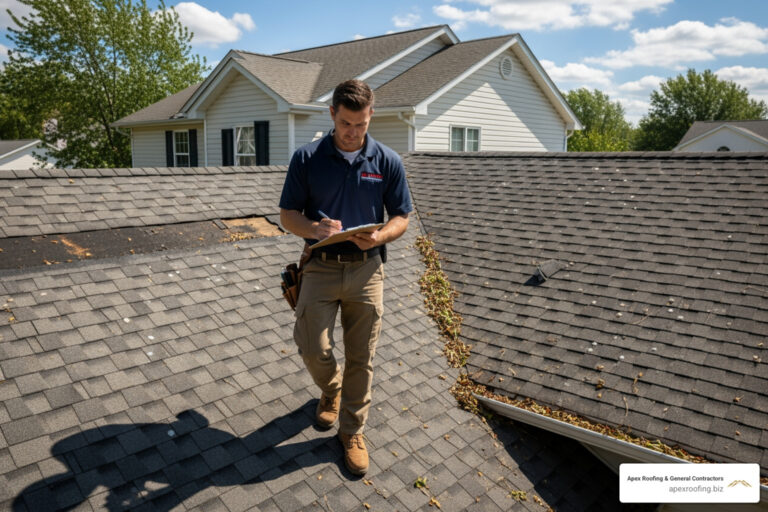 storm damage roof inspection