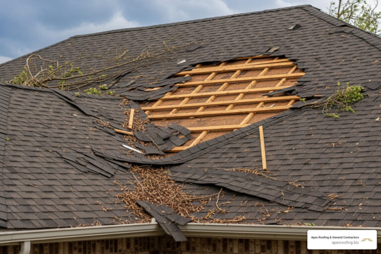 storm damage roof replacement