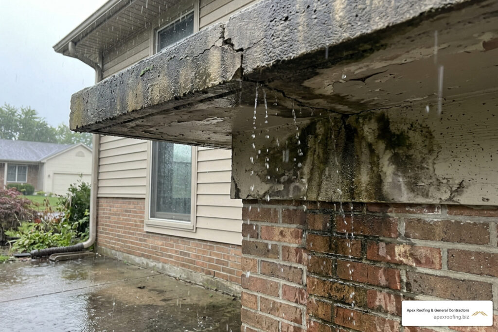 concrete roof leakage solution