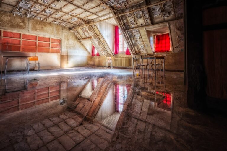 Attic water damage