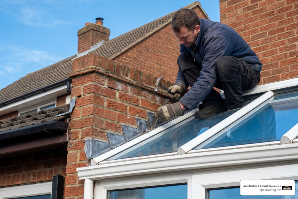 conservatory flashing repair