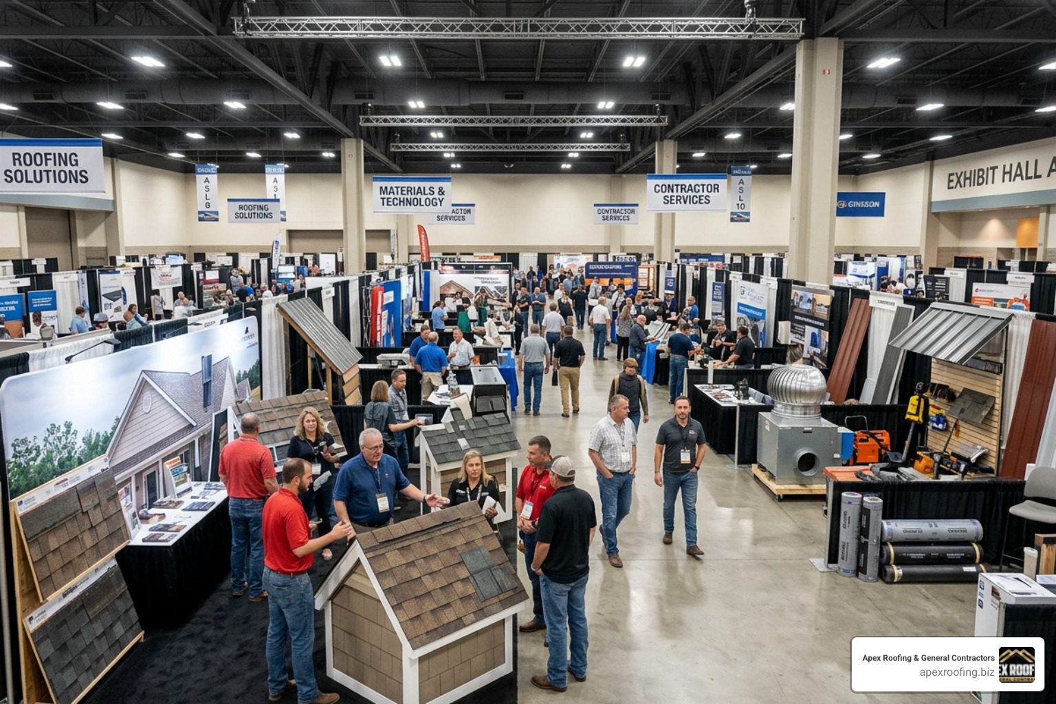 San Antonio Roofing Expo at Henry B. González Convention Center trade show floor
